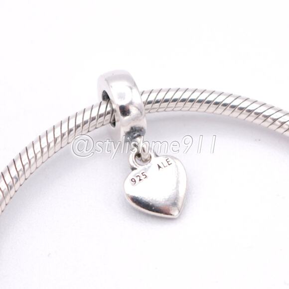 Authentic PANDORA Silver Heart Dangle - 790373 - Picture 4 of 12